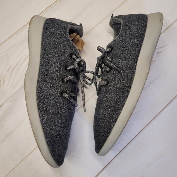 Allbirds wool runners sneakers shoes charcoal gray - Picture 2 of 7